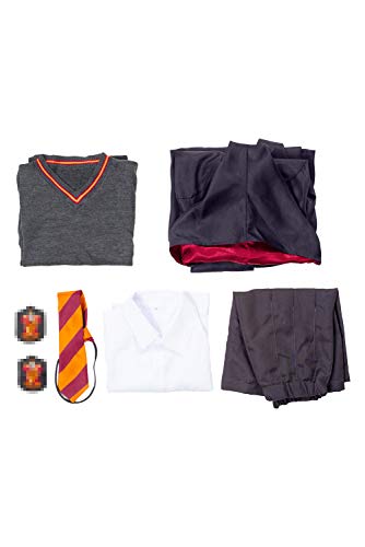 Disfraz de Cosplay de pelicula para mujeres adultos Sueter de abrigo calido de otoño con camisa blanca de manga larga y falda Altura120cm