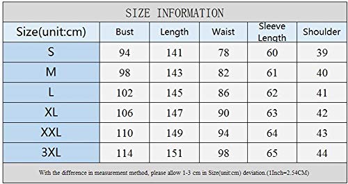 Disfraz Medieval para Mujer Vestido Manga Larga Bordado Renacentista Cosplay Blanco S