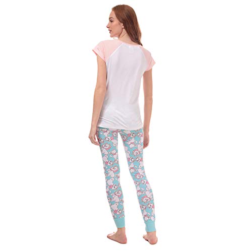 Disney Aristocats Marie Pijamas para mujer en blanco/rosa