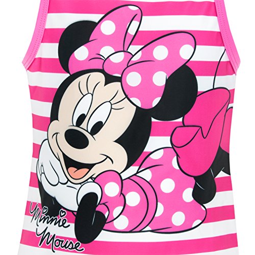 Disney Bañador para niñas de Disney Minnie 2-3 años Rosado