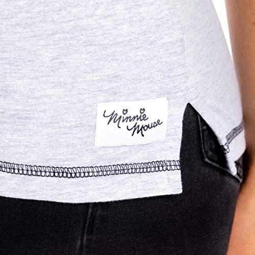 Disney Camiseta para Mujer Minnie Mouse Gris Large