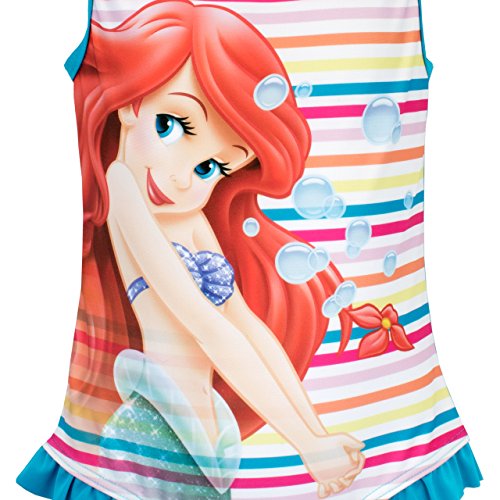 Disney La sirenita Bañador para niña Ariel Multicolor 3 - 4 Años