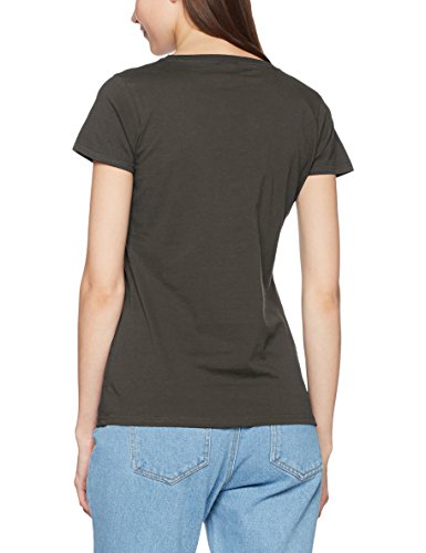 Disney Mickey Mouse Minnie Beaten Face, Camiseta para Mujer, Gris (Charcoal), XXL