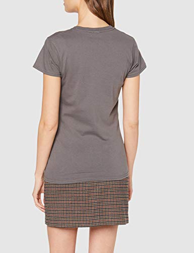 Disney Mickey Mouse Minnie Beaten Face, Camiseta para Mujer, Gris (Charcoal), XXL