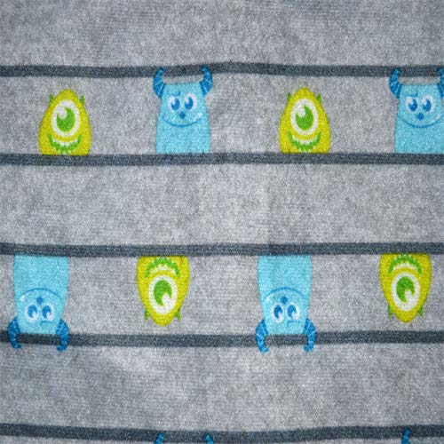 Disney Monsters INC Pajamas for Babies Footed Blanket Sleeper Mike and Sully PJ (12 Months) Gray
