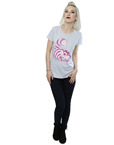 Disney mujer Alice In Wonderland Cheshire Cat Camiseta XX-Large cuero gris