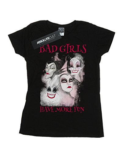 Disney Mujer Bad Girls Have More Fun Camiseta Negro X-Large