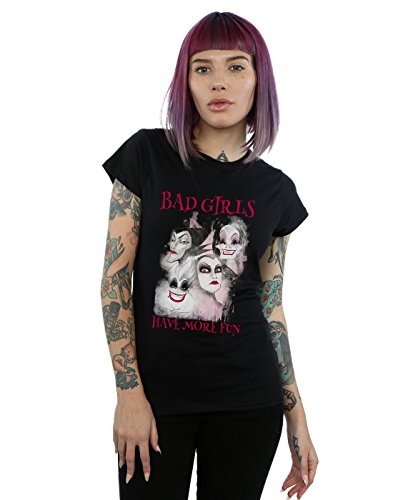 Disney Mujer Bad Girls Have More Fun Camiseta Negro X-Large