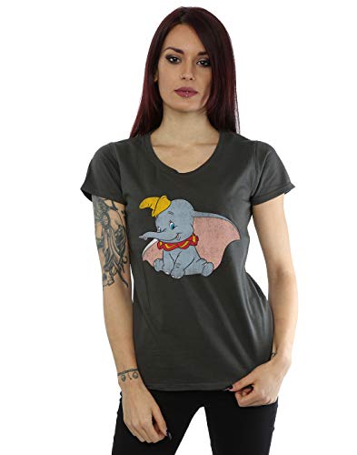 Disney mujer Classic Dumbo Camiseta Medium Grafito luz