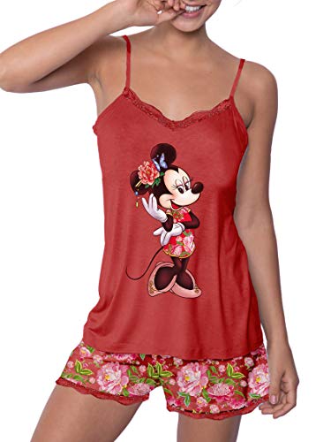 Disney Pijama Minnie Mujer Verano Tirantes (XL)