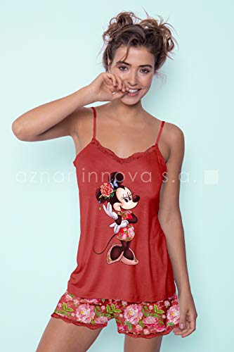 Disney Pijama Minnie Mujer Verano Tirantes (XL)