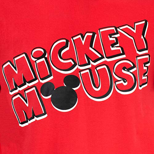 Disney Pijama para Hombre Mickey Mouse Rojo Talla XX-Large