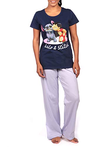 Disney Pijama para Mujer Lilo & Stitch Morado Size X-Large