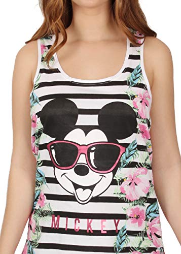 Disney Pijama Tirantes Mickey Jungle para Mujer, Color Multicolor, Talla S