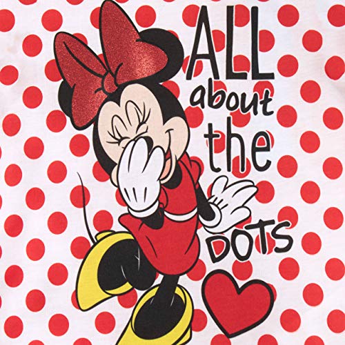 Disney Pijamas de Manga Corta para niñas Minnie Mouse Rojo 3-4 Años