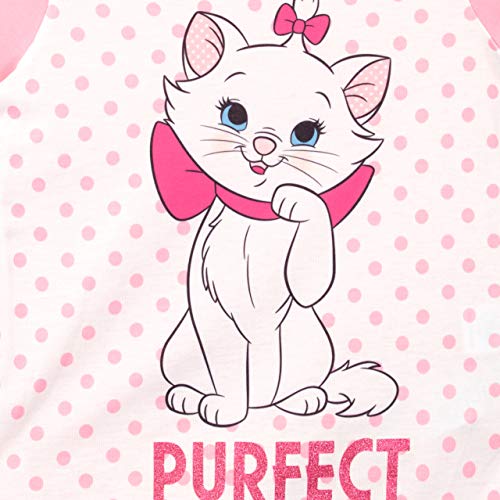 Disney Pijamas de Manga Larga para niñas Aristocats Rosa 7-8 Años