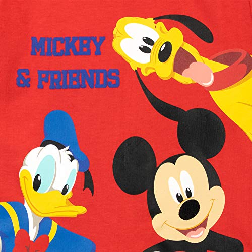 Disney Pijamas para niños Mickey Mouse Donald Duck y Pluto Multicolor 7-8 Años