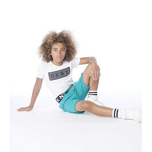 DKNY Camiseta con Rejilla Niã‘O Blanco 12AÃ‘OS