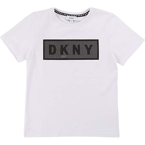DKNY Camiseta con Rejilla Niã‘O Blanco 12AÃ‘OS