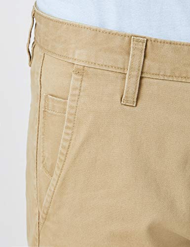 Dockers Alpha Original Slim-Stretch Twill Pantalones, Marrón (New British Khaki 0432), 34W / 32L para Hombre
