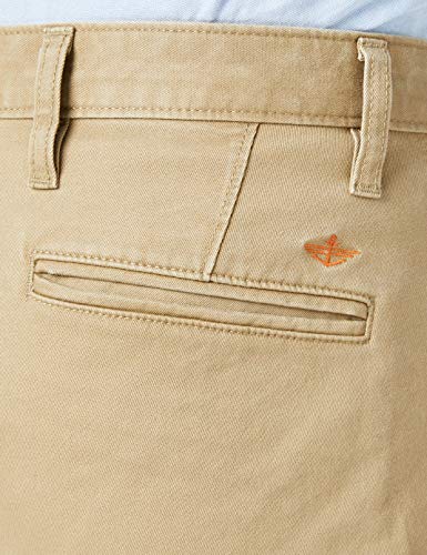 Dockers Alpha Original Slim-Stretch Twill Pantalones, Marrón (New British Khaki 0432), 42W / 34L para Hombre