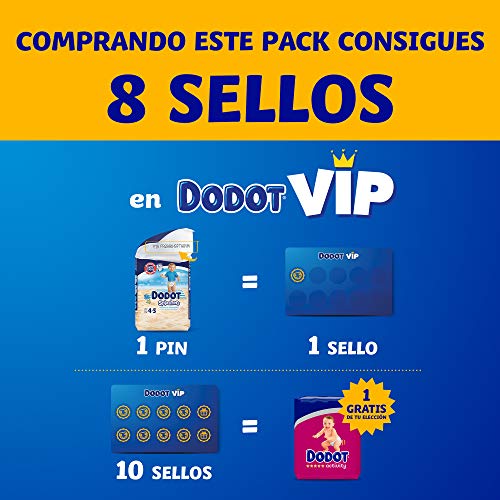 Dodot Pañales Bebé Bañador Splashers, Talla 4-5 (9-15 kg), 88 Pañales Desechables con Protección Anti-Fugas en el Agua
