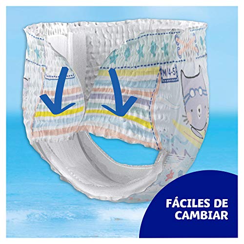 Dodot Pañales Bebé Bañador Splashers, Talla 4-5 (9-15 kg), 88 Pañales Desechables con Protección Anti-Fugas en el Agua
