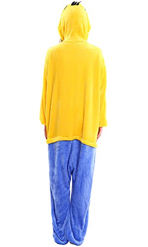 Dolamen Adulto Unisexo Onesies Kigurumi Pijamas, Mujer Hombres Traje Disfraz Animal Pyjamas, Ropa de Dormir Halloween Cosplay Navidad Animales de Vestuario (X-Large (68.8"-72.8"), Minions)