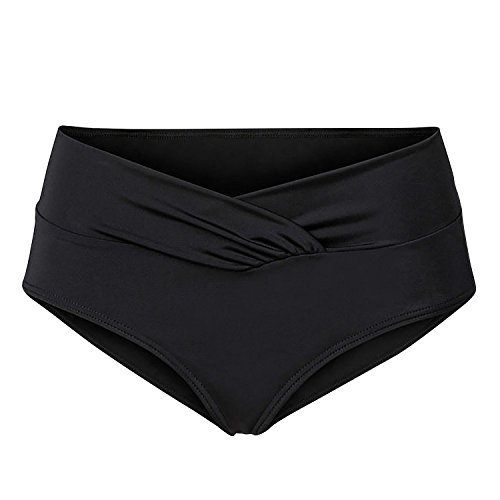 Dolamen Mujer Shorts de baño, 2018 Navegar trajes de baño Bañador Deportivo Traje de Baño Bañador de natación Bikini Para Mujer bragas pantalones cortos (Medium, Negro)