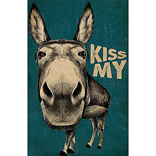 Doyjab Regalo Chico Chica Puzzle 1000 Piezas Burro Gracioso Madera Rompecabezas Adultos Juego Juguete Infantiles Cumpleaños Regalo 50x75cm