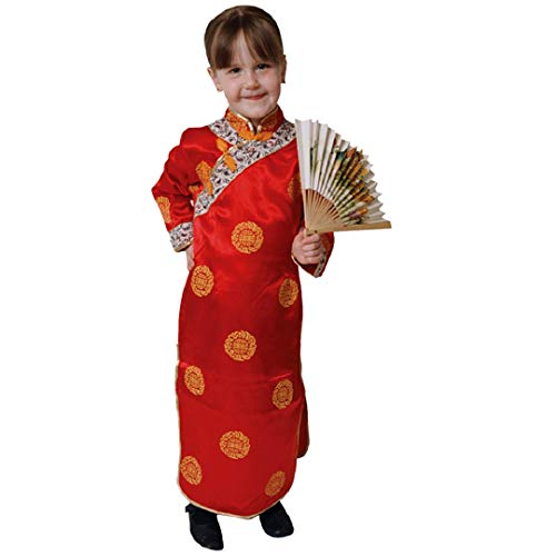 Dress Up America-Disfraz de Geisha para niñas (S 4-6 años (Cintura 71-76cm, Altura 99-115cm), (talla: 71-76, 99-114 cm) (212-S)