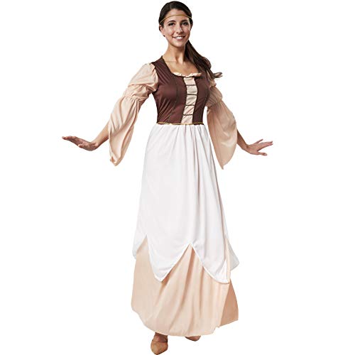dressforfun 900549 - Disfraz de Mujer Hija del Molinero, Traje Medieval en Colores cálidos (S | No. 302523)