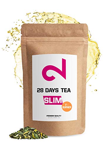 DUAL 28 Days Fat-Burner Tea| Té Quemador de Grasa para Pérdida de Peso | Té desintoxicante | Infusión de Dieta y Para Bajar de Peso|Té Limpiador|Suplemento Dietético Natural|Hecho en Alemania|85g