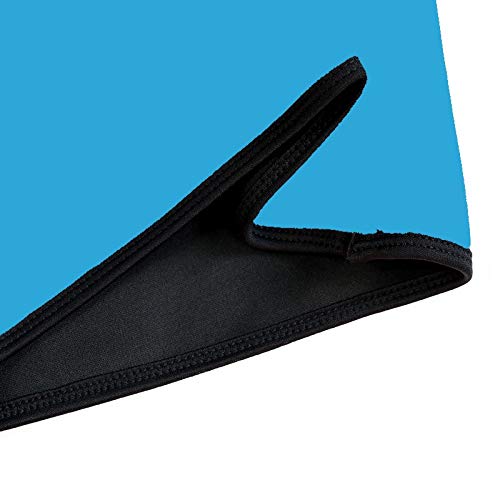 Ducomi Camiseta de fitness para mujer adelgazante y reductora efecto sauna – Corpiño Slim Fit para silueta perfecta y vientre plana de neopreno – para la actividad física y diaria (S, azul claro)