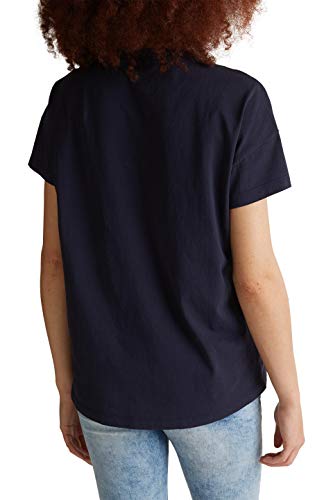 edc by Esprit 020CC1K302 Camiseta, 400/azul Marino, XS para Mujer