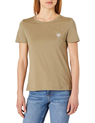 edc by Esprit 021CC1K302 Camiseta, 345 / Caqui Claro, XS para Mujer