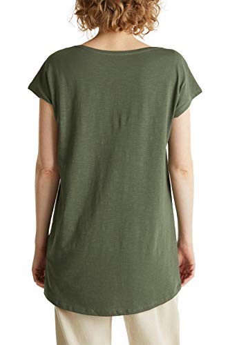 edc by Esprit 030cc1k335 Camiseta, 345 / Kaki Claro, XS para Mujer