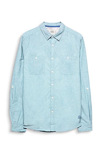 edc by Esprit 048cc2f001 Camisa, Verde (Dusty Green 335), Large para Hombre