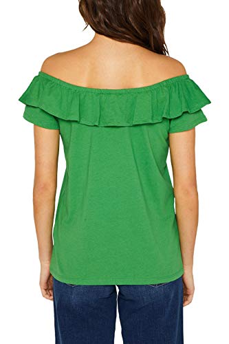 edc by Esprit 049CC1K025 Camiseta, Verde (Dark Green 300), XS para Mujer