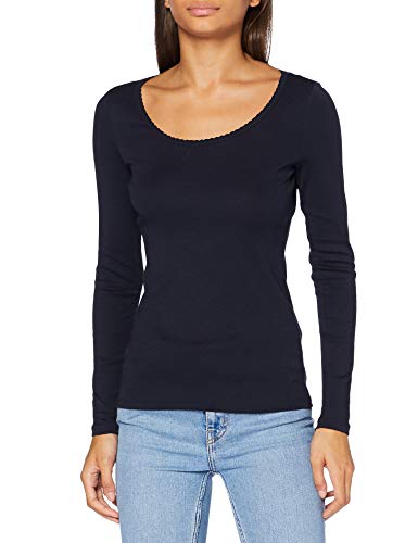 edc by Esprit 090CC1K332 Camiseta, 400/azul Marino, XS para Mujer