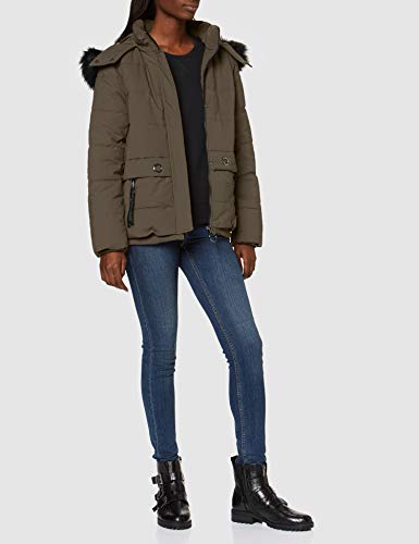 edc by Esprit 099CC1G029 Chaqueta, Verde (Dark Khaki 355), S para Mujer