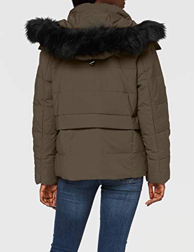 edc by Esprit 099CC1G029 Chaqueta, Verde (Dark Khaki 355), S para Mujer