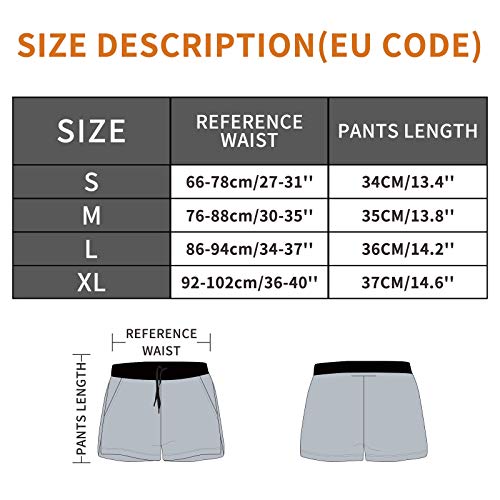 EDOTON Bañador para Hombre, Pantalones Cortos Impermeables Pantalones Cortos de Surf Pantalones de Natación (EU L/Tag XL, D_Rojo)