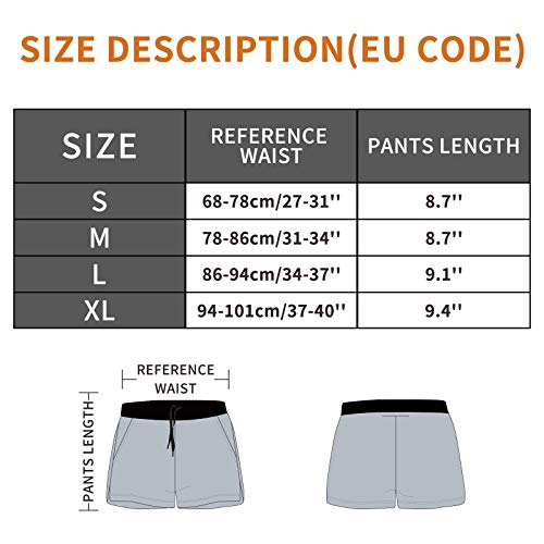 EDOTON Bañador para Hombre, Pantalones Cortos Impermeables Pantalones Cortos de Surf Pantalones de Natación (EU XL/Tag XXL, Negro)