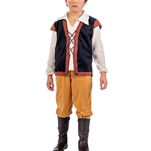 Elbenwald Traje Medieval Bauer 2 pcs. Bragas de la Camisa con Chaleco - 9/11 Jahre