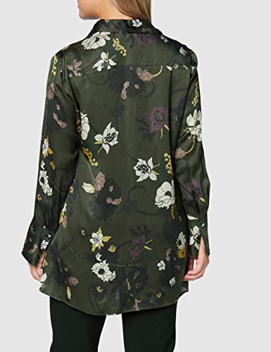 Elena Mirò 31i95177t03519 Camisa, Verde (Kaki 02), 42 (Talla del Fabricante: 37) para Mujer