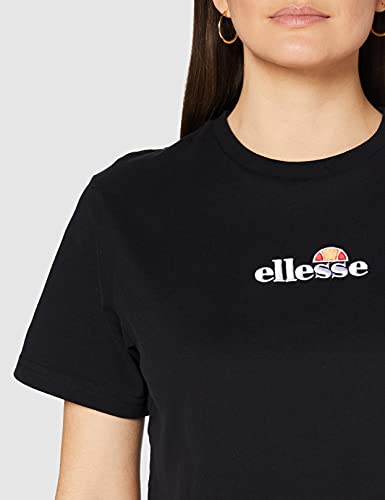 Ellesse Fireball Cropped T-Shirt Camiseta, Mujer, Black, XS