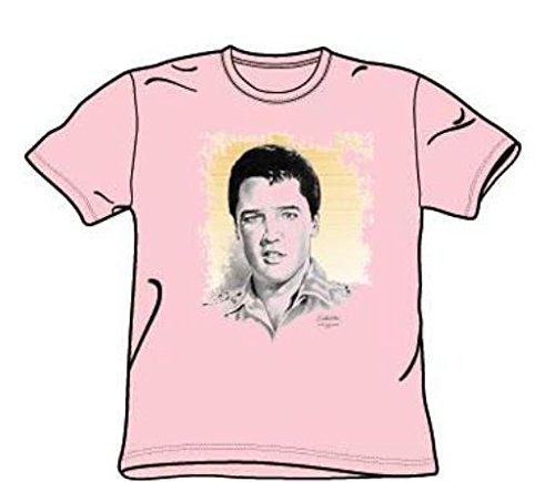 Elvis - Matinee Idol - Pink Juventud de Manga Corta Camiseta para los niños, Youth Large, Pink
