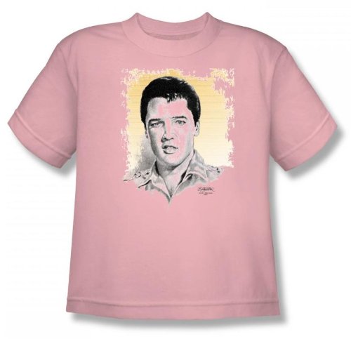 Elvis - Matinee Ídolo Juvenil Camiseta en Rosa, X-Large (18-20), Pink