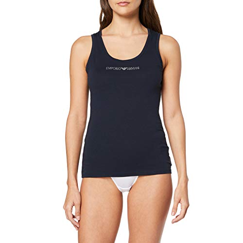 Emporio Armani 163319CC317 Camiseta de Pijama, Azul (Marine 00135), XS para Mujer